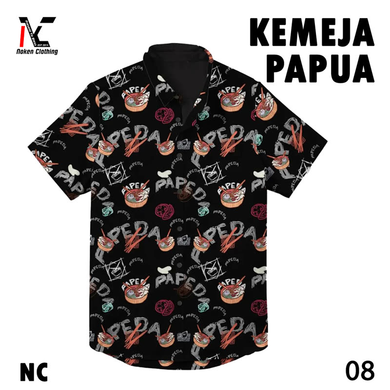 Kemeja Papua Noken Clothing motif No. 8