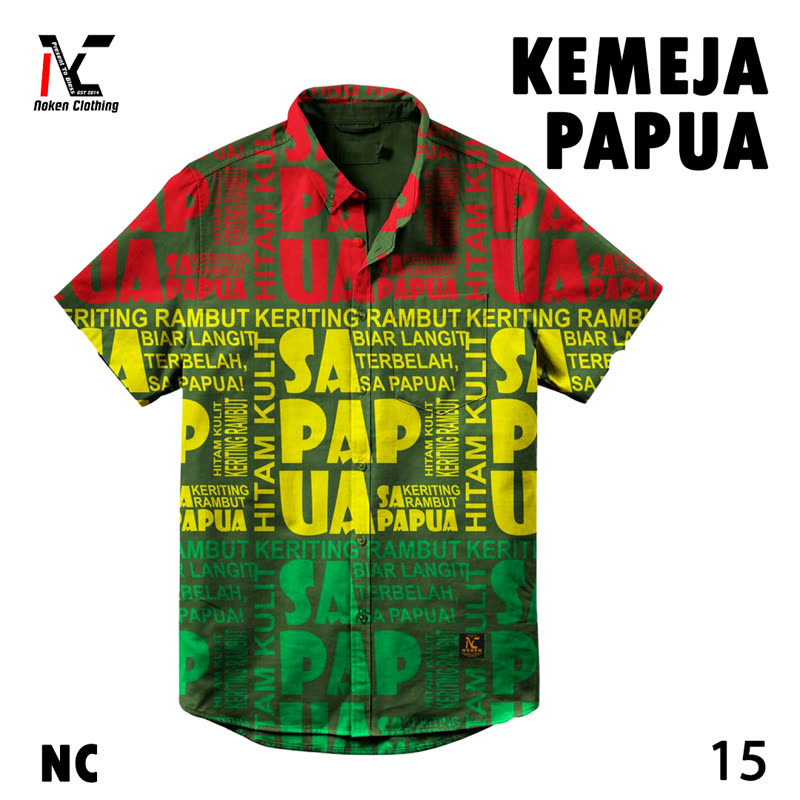 Kemeja Papua Noken Clothing motif No. 15
