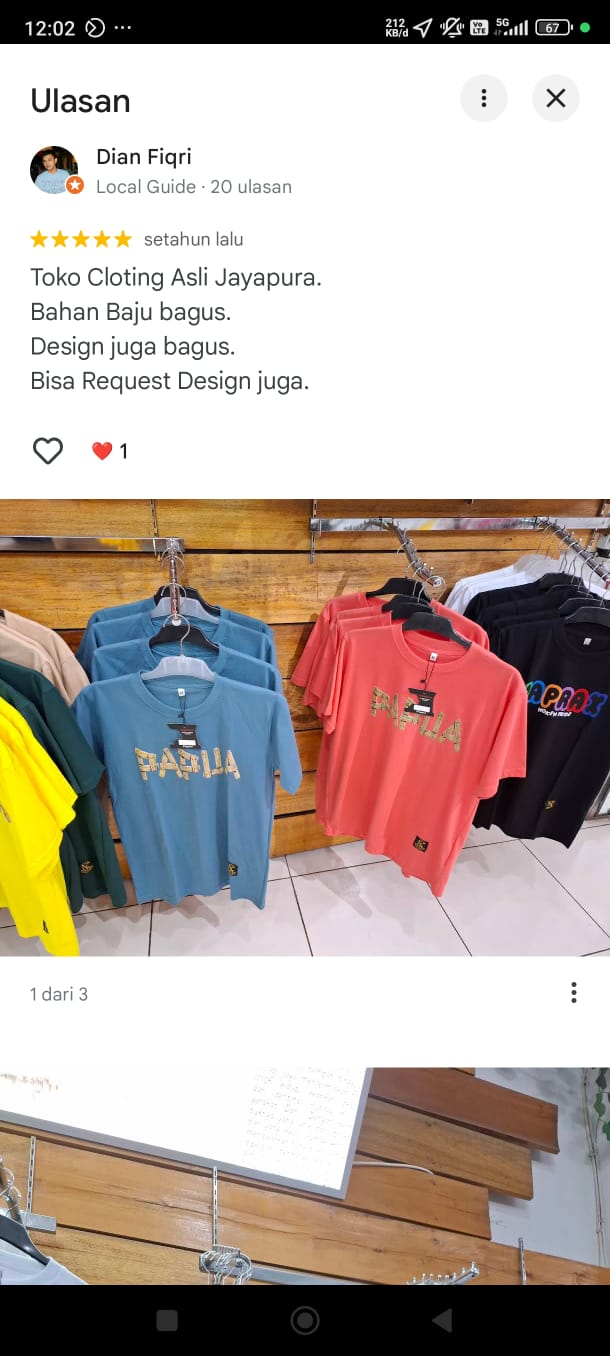 Review Google Maps pelanggan Noken Group 2